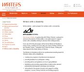 Image of Writeability website, captured 2013