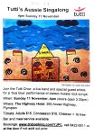 Image of Tutti Arts  Choir Aussie Singalong Promotional Poster