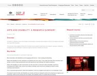 Image of Meeting of Cultural Ministers/Australia Council- Arts and Disability: A research summary