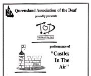 Image of Australian Theatre of The Deaf - Castles in the Air - Promotional Flyer