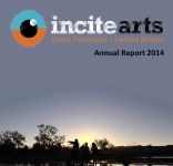 Image of Incite Arts Annual Report 2014 on Incite Arts Website