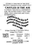 Image of Australian Theatre of The Deaf - Castles in the Air - Poster