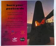 Image of Tutti Arts - Burn Your Postcards - Promotional Flyer