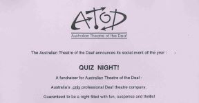 Image of Australian Theatre of The Deaf - Quiz Night - Fundraiser