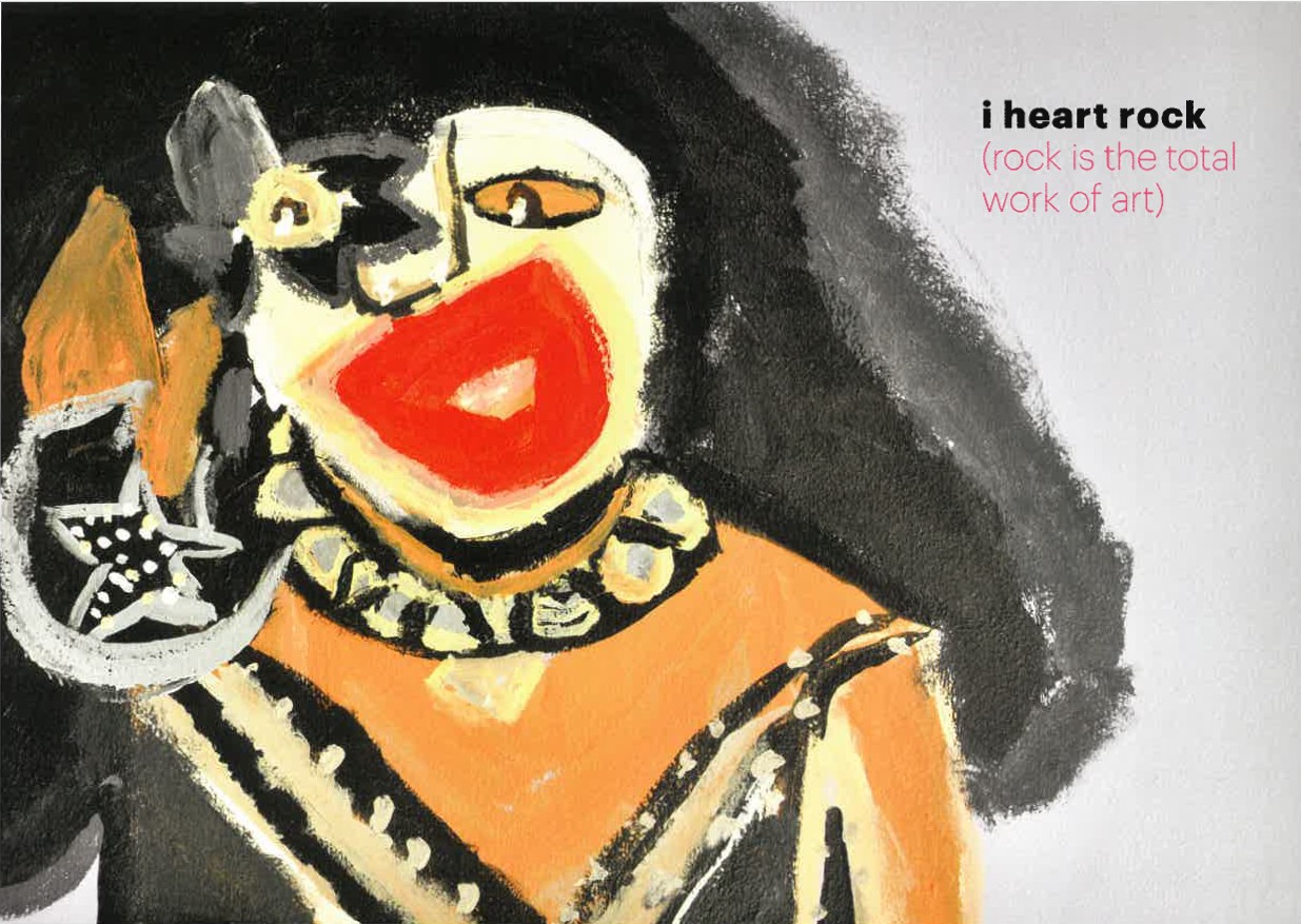 Image of Arts Project Australia - I heart rock Exhibition 2016 - Promotional Card