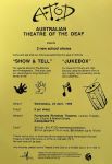 Image of Australian Theatre of The Deaf - Show and Tell and Jukebox Poster