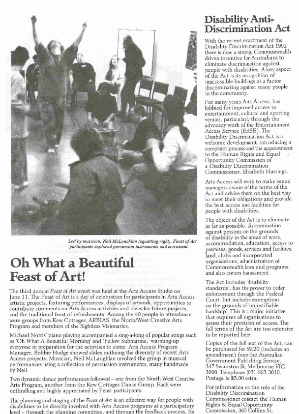 Image of Arts Access Victoria – Feast of Art - 1993