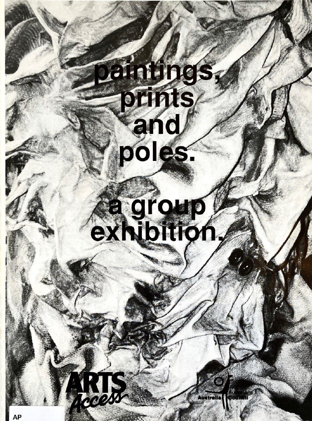 Image of Arts Access Victoria – Arts Access Society Inc. - Paintings Prints and Poles 1989 - Program/Catalogue