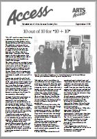 Image of Arts Access Victoria - Arts Access Society Inc. - Access Newsletter September 1991