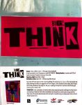Image of Tutti Arts 'Big Think' Promotional Poster 