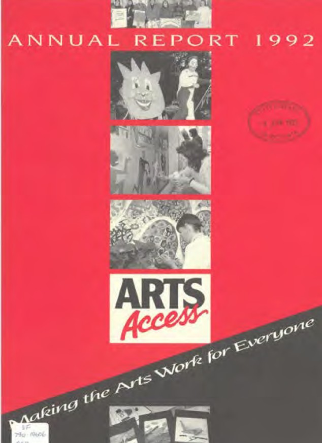 Image of Arts Access Victoria – Arts Access Society Annual Report 1992