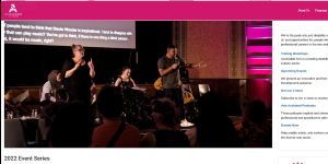 Image of Accessible Arts website - Events - 2022