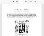 Image of Back to Back Theatre - Website - Brief History, captured 2008
