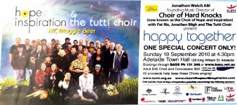 Image of Tutti Arts - Tutti Choir 'Happy Together' 2010 Promotion Card
