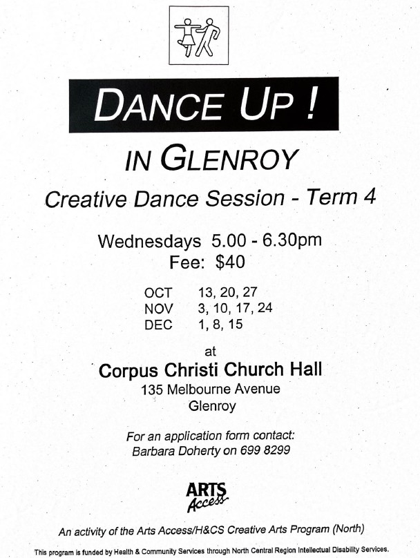 Image of Arts Access Victoria - Dance Up - Promotional Flyer