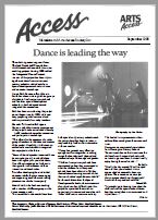 Image of Arts Access Victoria - Arts Access Society Inc. - Access Newsletter September 1990