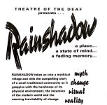 Image of Australian Theatre of The Deaf - Rainshadow - Promotional Flyer