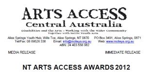 Image of InCite Arts - NT Arts Access Awards - Invitation 2012
