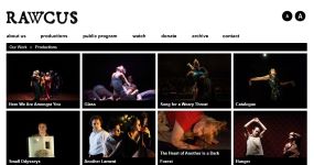 Image of Rawcus Productions, website captured 2024