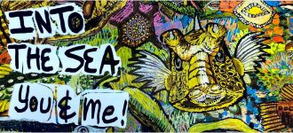 Image of Tutti Arts - Kurt Bosecke - Into The Sea You And Me Exhibition- Promotional Card