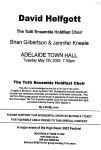Image of Tutti Ensemble Holdfast Choir - HighBeam Festival Concert 2002 - Invitation