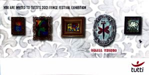 Image of Tutti Arts - Small Things Exhibition - Promotional Card