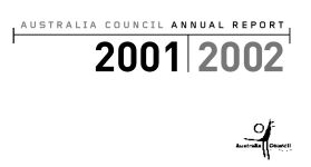 Image of Australia Council - Annual Report 2001-02