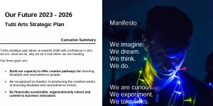 Image of Tutti Arts Strategic Plan 2023-2026 from company website