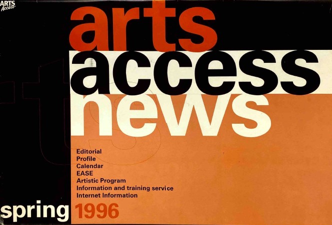 Image of Arts Access Victoria - Access Newsletter Spring 1996
