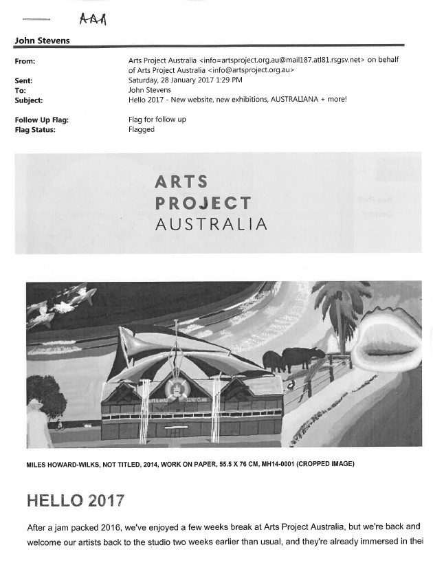 Image of Arts Project Australia - ENews - 20170128
