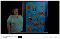 Image of NunnaRon Art Group - ‘Rising Son’ Artwork Story by Allison Clarey