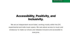 Image of Off the List Records website