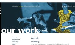 Image of Restless Dance Theatre website - Our Work