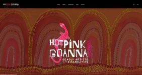 Image of Hot Pink Goanna Studios - Deadly With Disabilities, Website captured 2024
