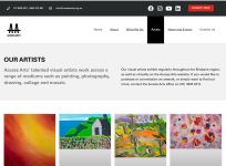 Image of Access Arts - Our Artists 2024 webpage