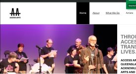 Image of Access Arts - Through art, Access Arts transforms lives webpage