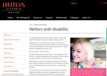 Image of Writeability website, captured 2019