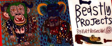 Image of Tutti Arts - Kurt Bosecke 'Beastly Projects' Exhibition 2017 Promotional Card 