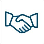 Image of handshake, from Flaticon.com. Deal Icons, Created by Those Icons