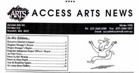 Image of Access Arts Newsletter 1999