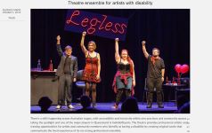 Image of Freedom2Live website information on Indelability Arts - Theatre Ensemble for Artists With Disability