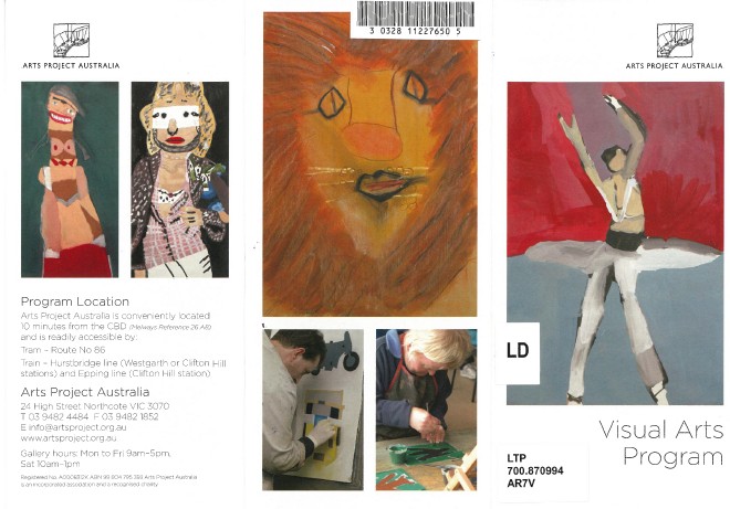 Image of Arts Project Australia - Visual Arts Program - Promotional Flyer - 2012