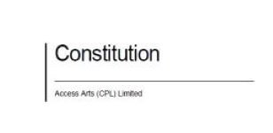 Image of Access Arts CPL Constitution from website