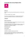 Image of Accessible Arts - Annual Report 2016