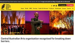 Image of Incite Arts - Central Australian Arts organisation recognised for breaking down barriers 2017, website captured 2018