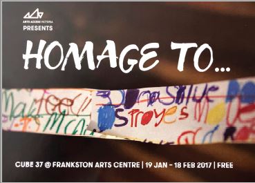 Image of Arts Access Victoria - Homage to… Exhibition 2017 - Promotional Flyer