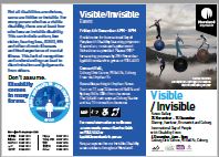 Image of Arts Access Victoria - Visible/Invisible - Promotional Flyer