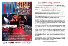 Image of Tutti Arts 'Day of the Song' 2016 Promotional Flyer
