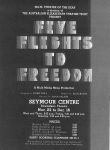 Image of Poster for Australian Theatre of The Deaf show Five Flights to Freedom