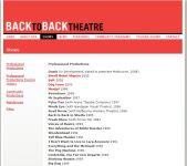 Image of Back to Back Theatre - Website - Shows, captured 2008